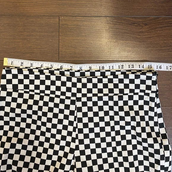 Nadine Women’s Small Checkered Casual Pant Side Zipper - Picture 7 of 8